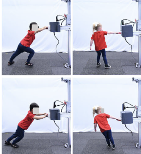 children pushing and pulling