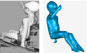 Child seated scan data